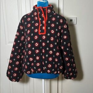 THE GREAT. The Countryside Pullover in Navy Geo Daisy 0 XS S